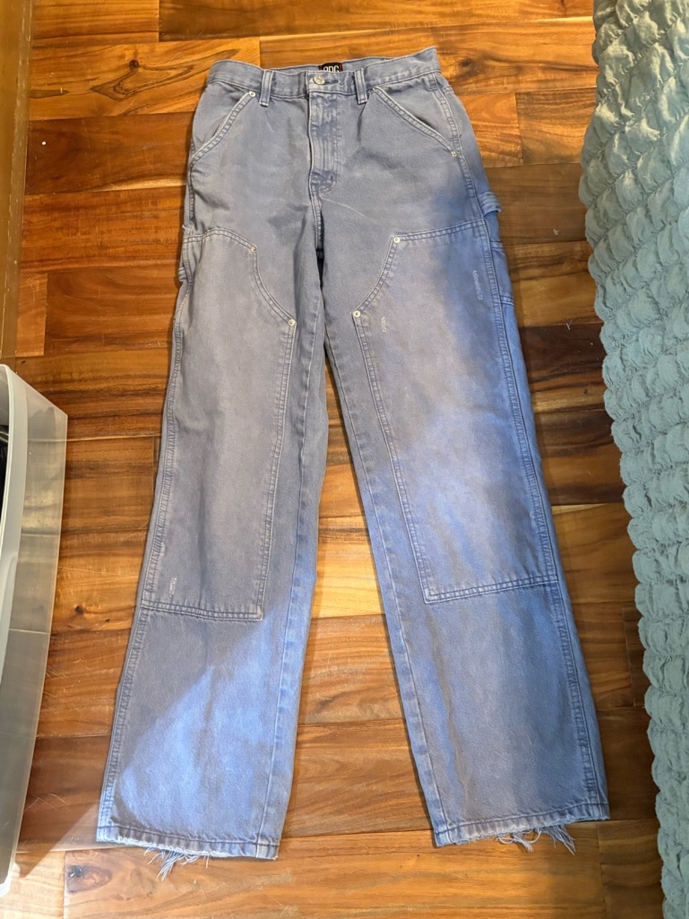 BDG Urban Outfitters Carpenter Jeans Wash Distressed Workwear Straight (1151)